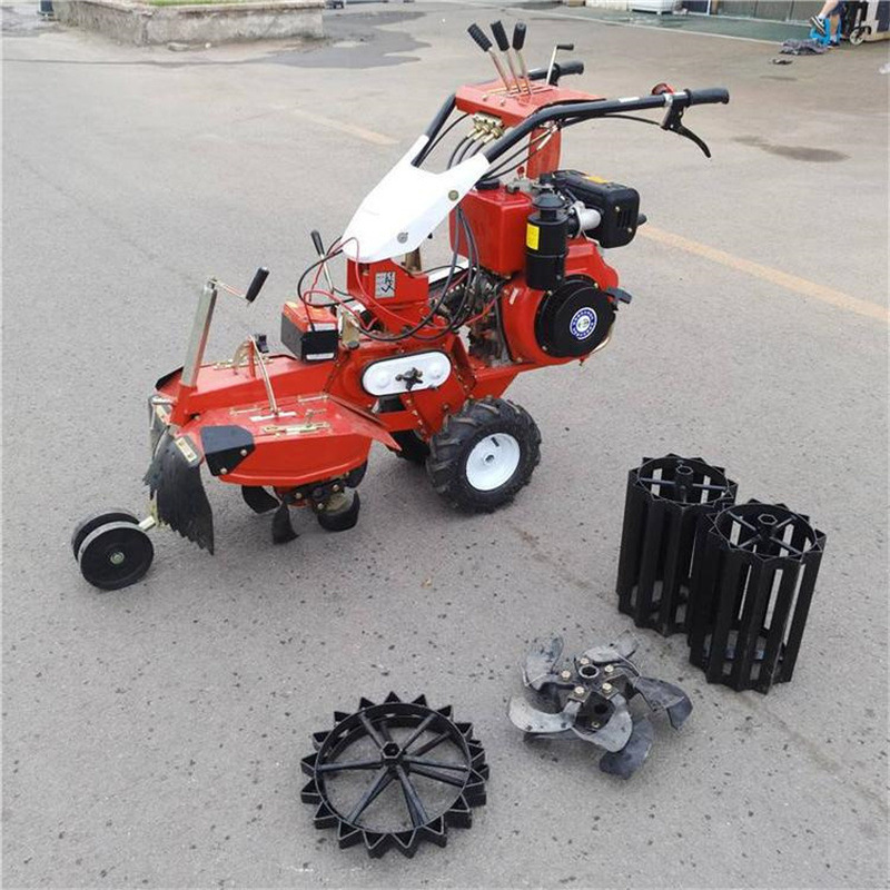 Máquina de zanja de jengibre cebolla fuente de fabricación de cultivador de tierra zanja una máquina multipropósito suelo suelto máquina rotativa