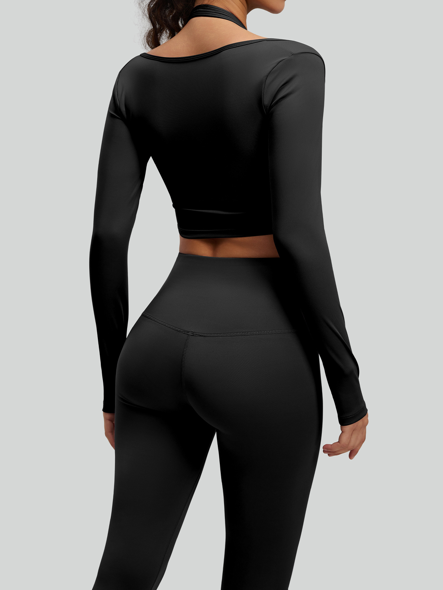 Juyitang falso top colgante de dos piezas con almohadilla para el pecho traje deportivo ropa de fitness de yoga Pilates transpirable