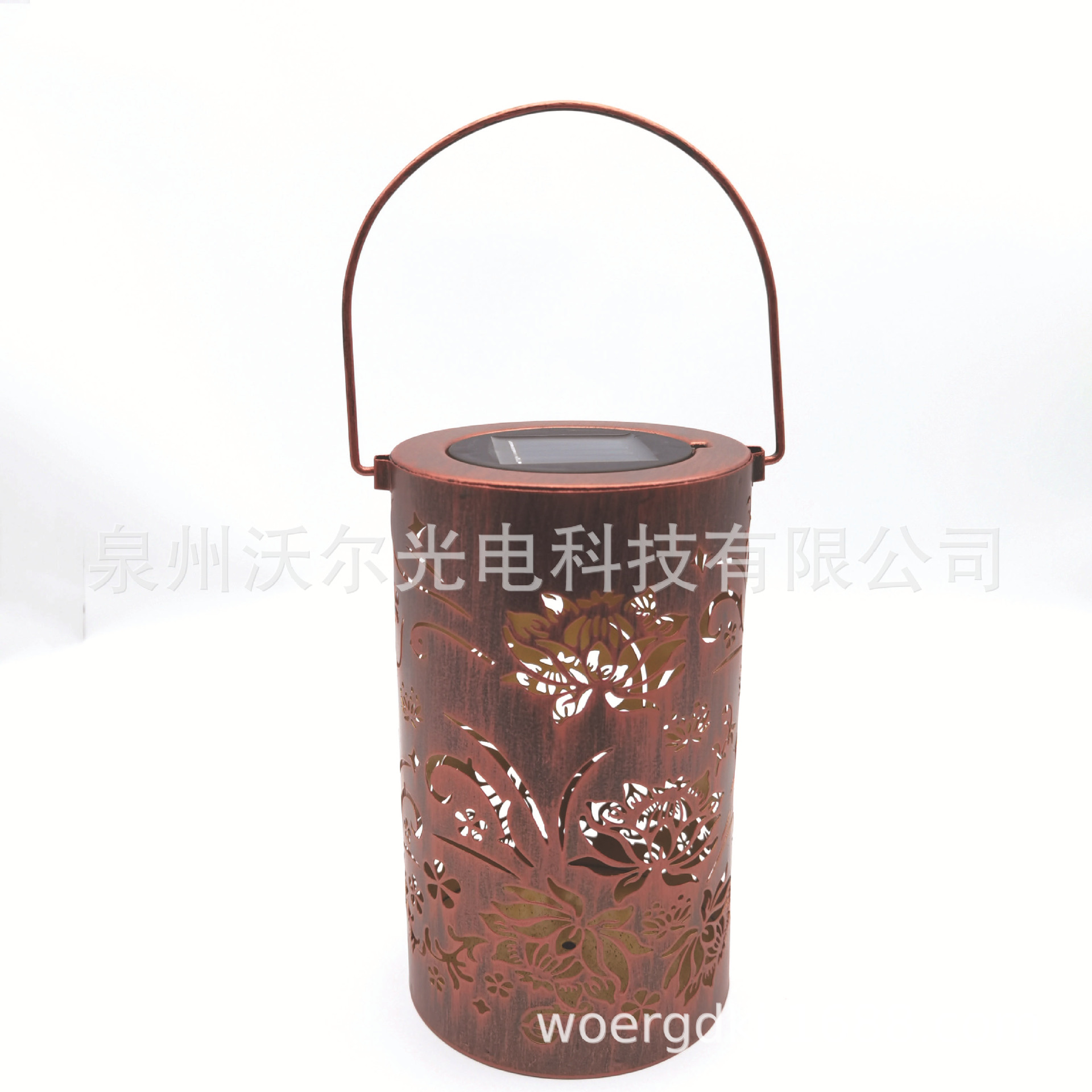 亚马逊 热销LED 藤蔓花镂空太阳能灯笼 庭院装饰灯草坪挂树灯IP65