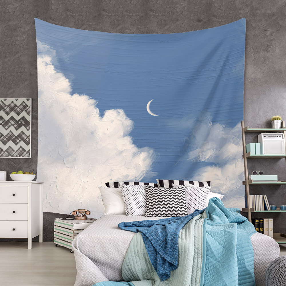 Fashion Sky Mountain Painting Wall Decoration Cloth Tapestry Wholesale Nihaojewelry display picture 2