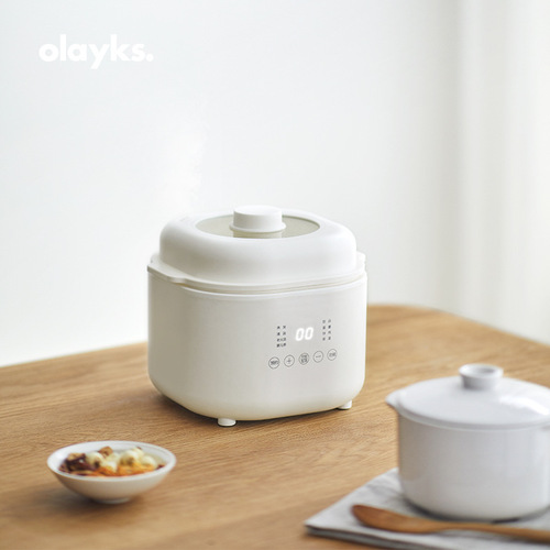 olayks Olayk electric stew pot smart bird's nest stew cup 1L soup pot porridge artifact household water-proof electric stew cup