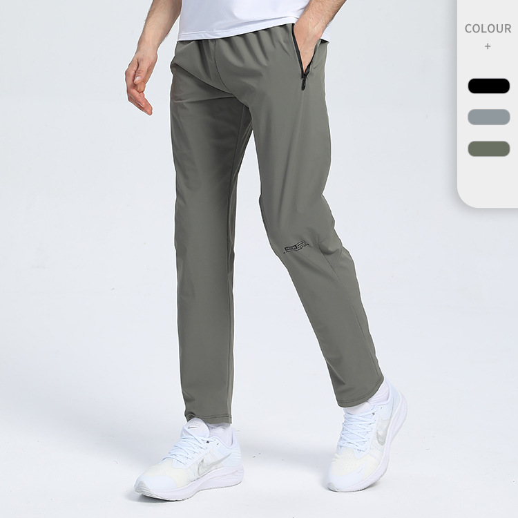 Pantalones deportivos de nylon transfronterizos para hombres en stock pantalones impresos de fitness elásticos hasta los tobillos pantalones de verano transpirables que absorben el sudor