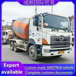 Hino mikser yük maşını, orijinal Hino mühərriki, 410 at gücü, 12m³, Zoomlion sisterni