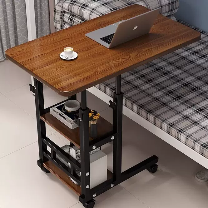 可移动升降床卧室折叠桌家用学生书桌懒人宿舍笔记本电脑桌子侧边