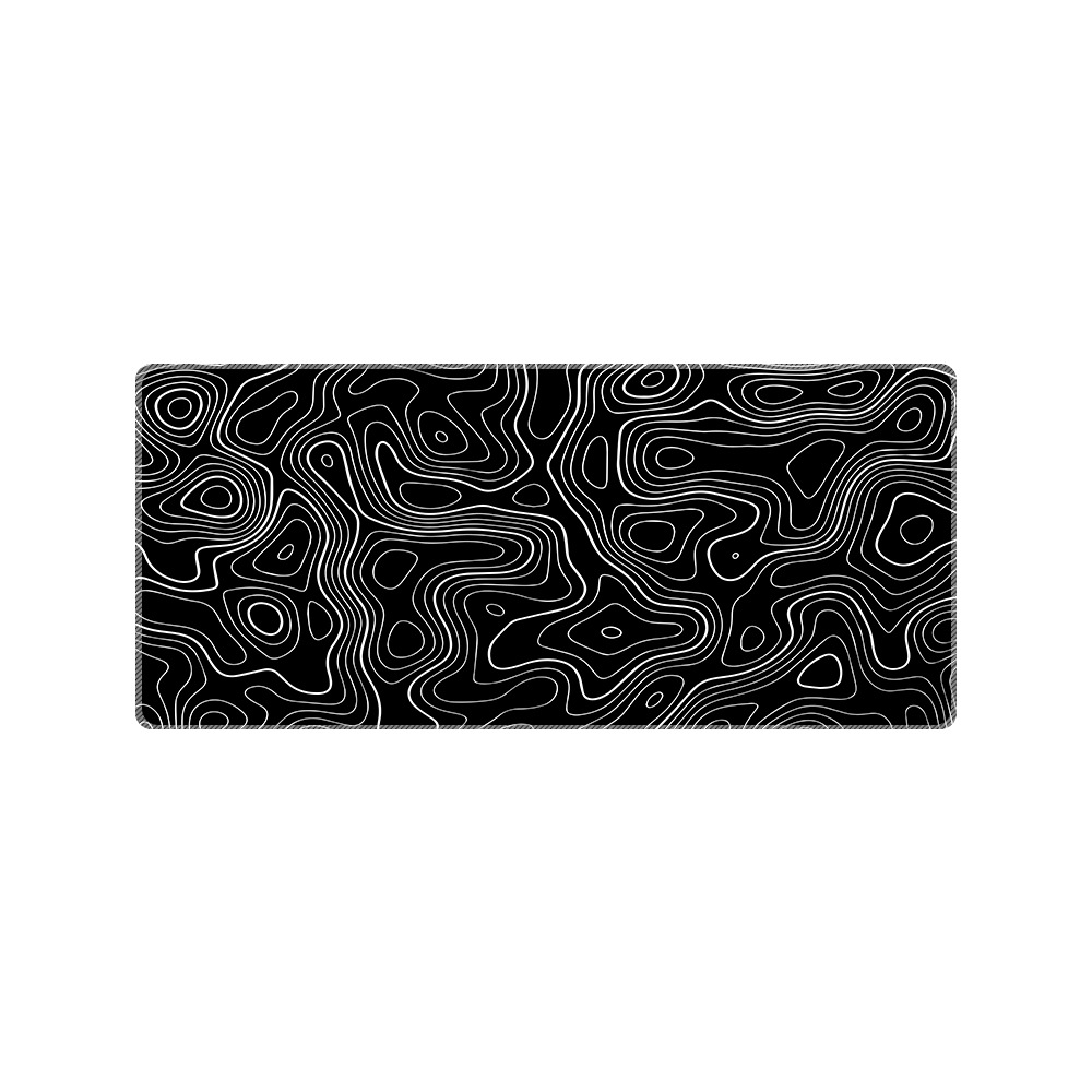 Simple blanco y negro alfombrilla de ratón línea terreno geográfico de gran tamaño teclado pad internet café Oficina aprendizaje e-sports escritorio pad