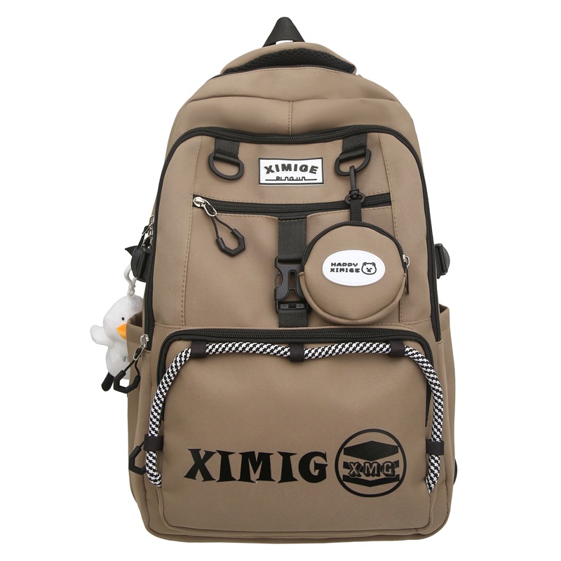 Linda chica mochila mochila mochila femenina versión coreana estrella chica de secundaria estudiante de secundaria mochila de gran capacidad y alto valor facial