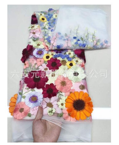 2023 nuevo europeo y americano transfronterizo Amazon colorido pastoral vestido de bola flor noche floral Correa fiesta