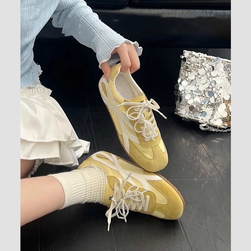 4cm Hidden Height Increase~Retro Forrest Gump Shoes for Women 2026 Spring/Summer New Style German Training Shoes Versatile Sneakers Casual Shoes Board Shoes