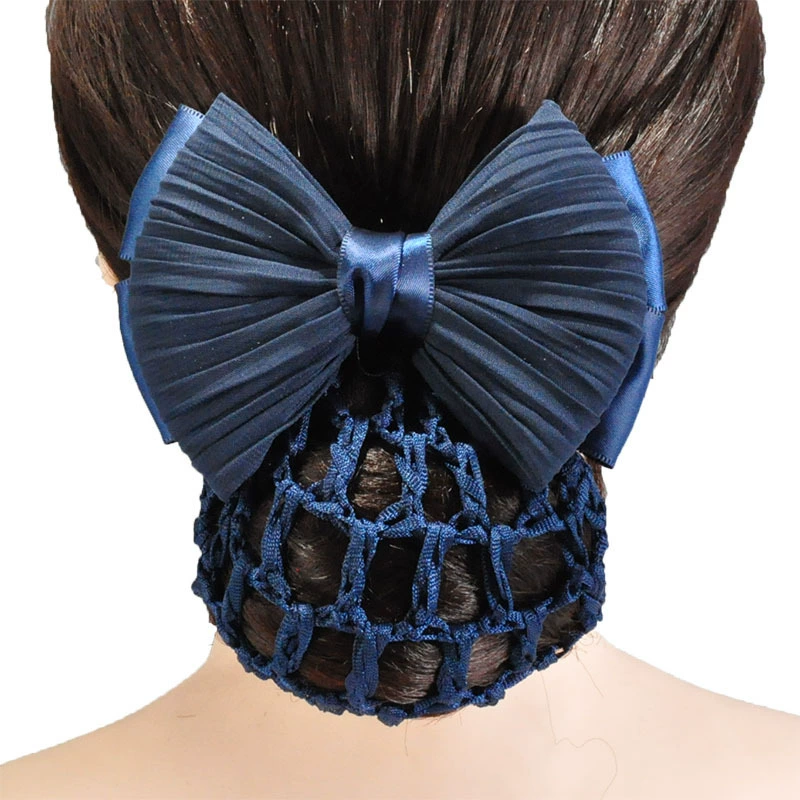 Простой морщинистый Флюк Леди пластина для волос Чистая сумка отель медсестра стюардесса волос цветок Фабрика Прямая оптовая продажа