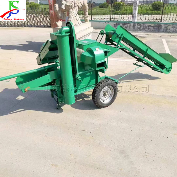 Equipo de trilla de maíz de alimentación automática equipo de trilla de cinta transportadora agrícola Selección de aire de trilla de maíz máquina todo en uno