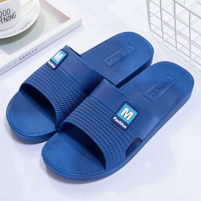 Тапочки мужские летние, домашние, для дома, ванной, для купания, верхняя одежда, нескользящие буква М, износостойкие крутые мужские тапочки для отеля.