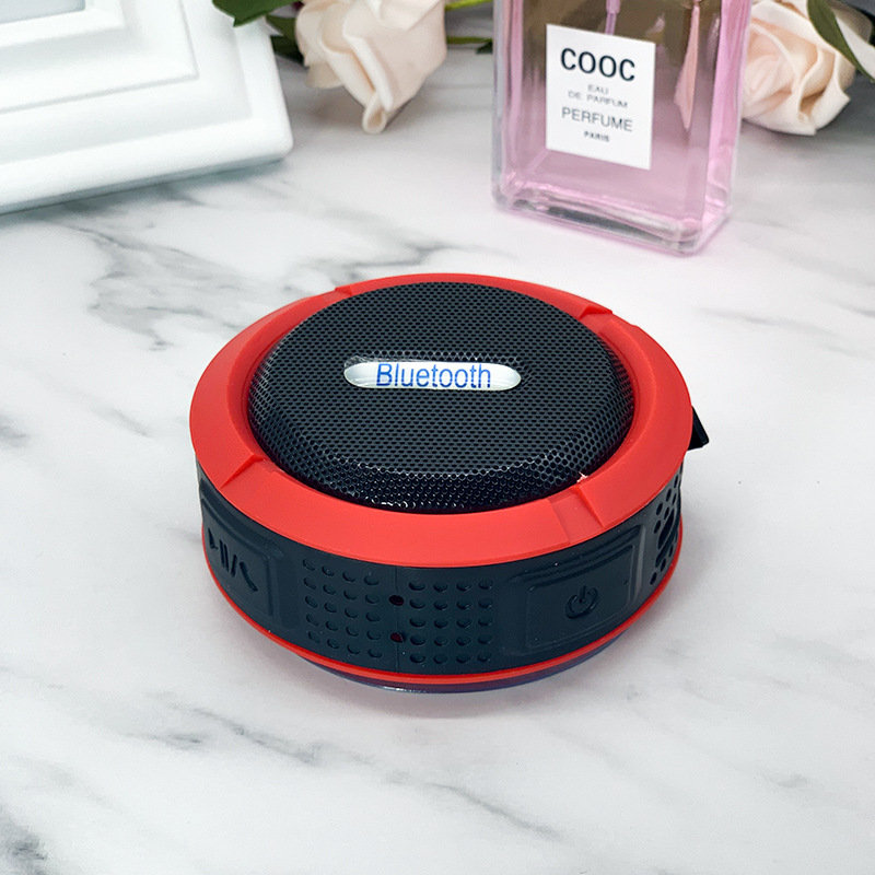 c6 防水 Bluetooth スピーカー屋外吸盤ミニ Bluetooth スピーカー携帯電話車のサブウーファー小型スピーカーカスタマイズ|undefined