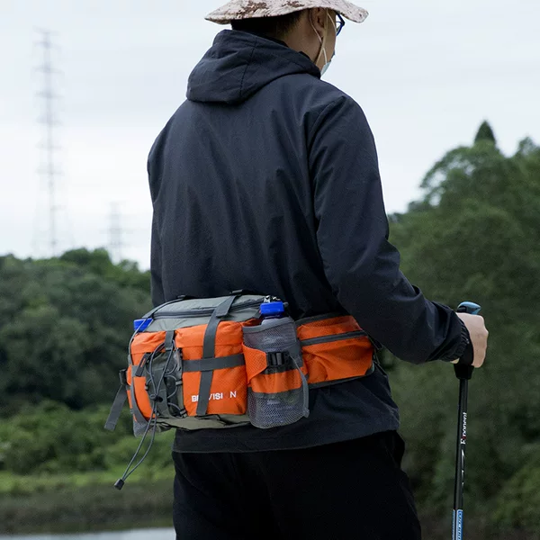 Waist Bag Multifunctional Mountaineering Outdoor Sports Backpack Hiking Travel Cycling Guangzhou Huijie New Model 10L Large Capacity