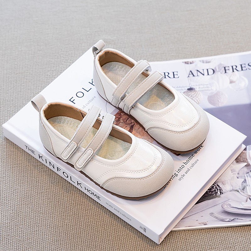 Zapatos de cuero para niñas nuevos zapatos casuales para niños, zapatos de sola suave, zapatos de verano con falda plateada, zapatos para niños image 4