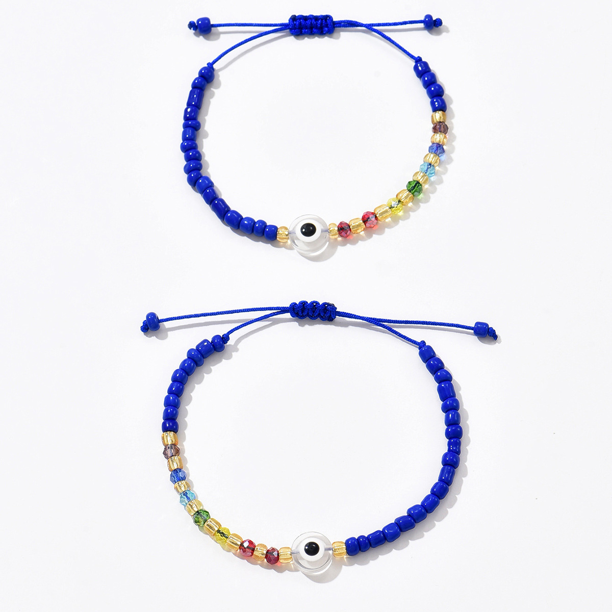 Lucky Red String Evil Eye Bracelet Handmade Protection Jewelry_voghion.com