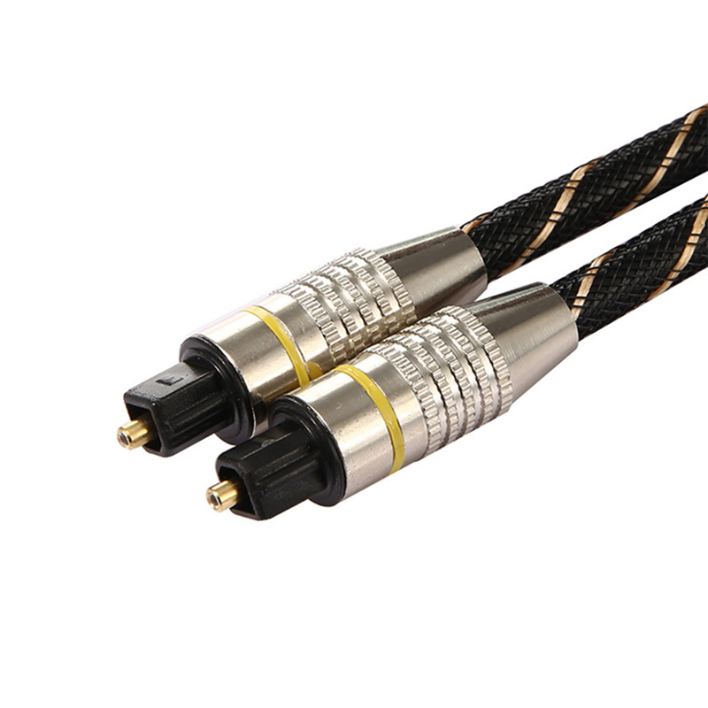 OD6.0 square port digital optical fiber audio cable TV audio amplifier fiber optic cable square port audio adapter cable 4