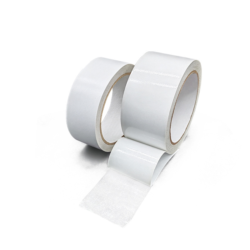 Cinta adhesiva de papel de algodón blanco resistente a altas temperaturas, de doble cara, con adhesivo a base de aceite para fábricas de cartón, unión de cartón corrugado, alta viscosidad especial.