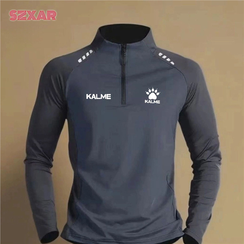 Carl Outdoor Sports Quick-Drying Long-Sleeved T-Shirt Men's Spring Thin Sweat-Wicking Track and Field Fitness Half-Zip Cycling Top Carl Outdoor Sports Quick-Drying Long-Sleeved T-Shirt Men's Spring Thin Sweat-Wicking Track and Field Fitness Half-Zip Cycling Top