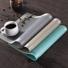 New Nordic-Style Gradient Non-Slip Heat-Resistant Placemat | Trendy Restaurant & Hotel Decorative Table Mat | PVC Coaster