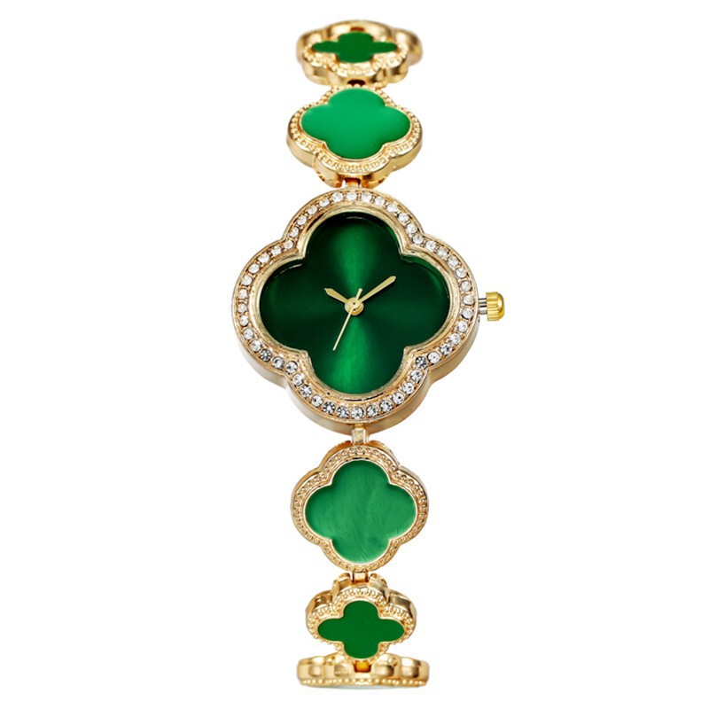 Foreign Trade Popular Fashion Petals Four-Leaf Clover Women's Watch Women's Watch Bracelet Quartz Watch Manufacturer Wholesale Dropshipping