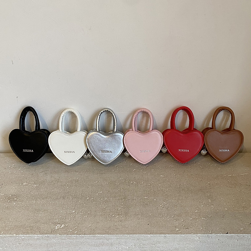Dulce amor estilo de hombro para niños y niñas bolsas de collar mini bebé color sólido 2025 nuevo bolsas de cadena para niños