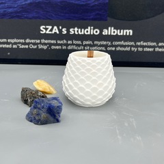 魚鱗パターンアロマセラピー石膏キャンドルカップキャンドル容器空のカップロマンチックな香りのお土産ギフトメーカー直販クリエイティブ