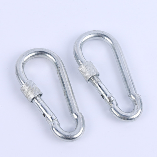 Manufacturer's Steel Construction Heavy-Duty Outdoor Rock Climbing Metal Carabiner Spring Safety Safety Clip