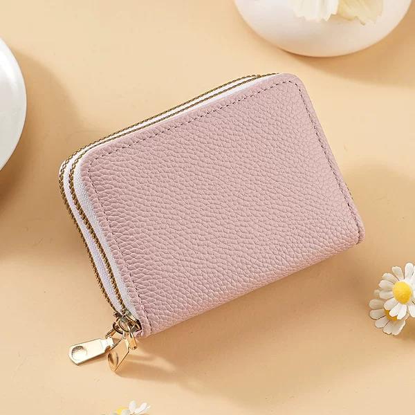 New Style Change Card Bag Small Fresh Fashion Macaron Color All-match Women's Double Pull Zipper Change Wallet