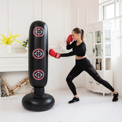 Children's standing target boxing post cross-border boxing wobble cushion inflatable sandbag frustration relief toy 1.6-meter striking post