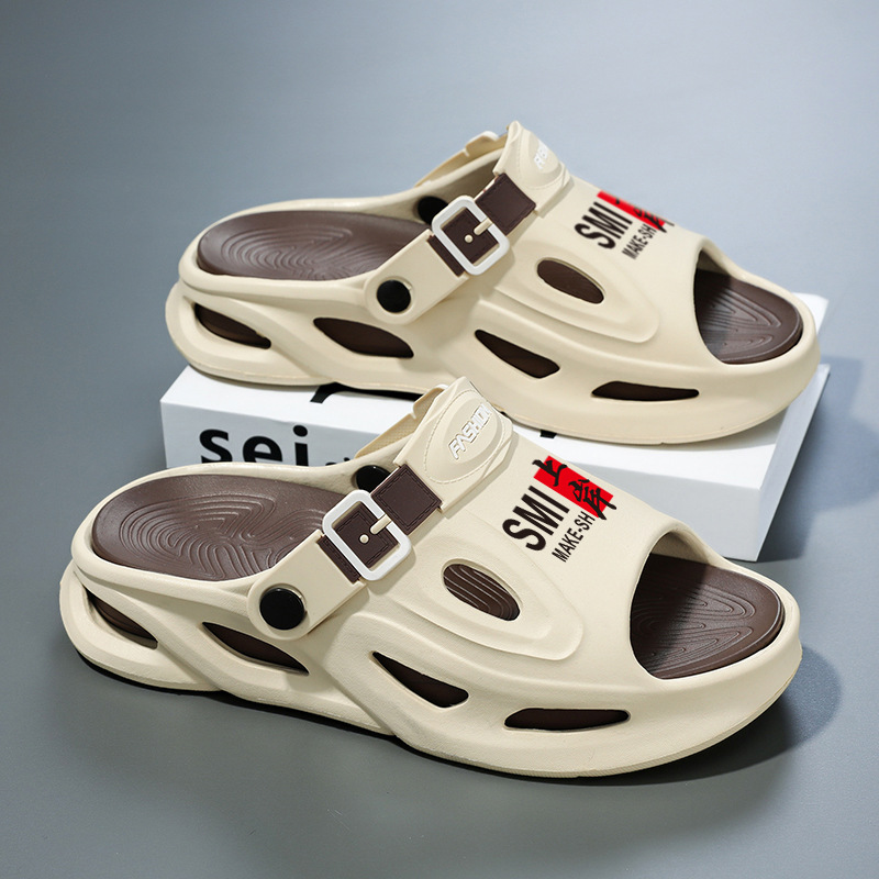 Sandalias EVA para hombre pisando la mierda en verano para usar en Vietnam punta abierta sandalias y zapatillas de conducción nacional slippers para hombre