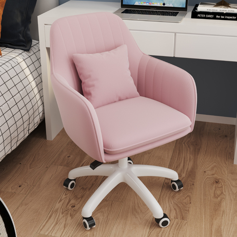 Internet Celebrity Computer Chair Home Comfortable Sedentary Stool Bedroom Backrest Girl's Desk Dormitory Pink E-sports Office Internet Celebrity Computer Chair Home Comfortable Sedentary Stool Bedroom Backrest Girl's Desk Dormitory Pink E-sports Office