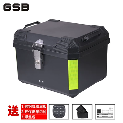 rear trunk large universal: Motorcycle trunk - 45l-high-end-version-pure-black-lining