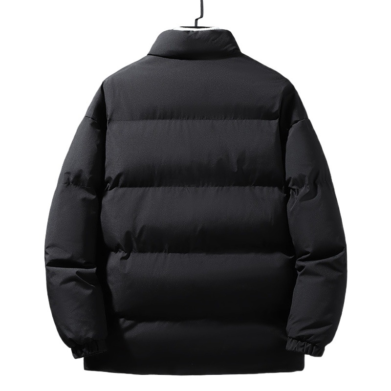 Abrigo de algodón acolchado para hombre invierno 2023 nuevo cuello de soporte cálido engrosado abrigo de algodón acolchado Chaqueta de algodón de color sólido chaqueta casual al por mayor