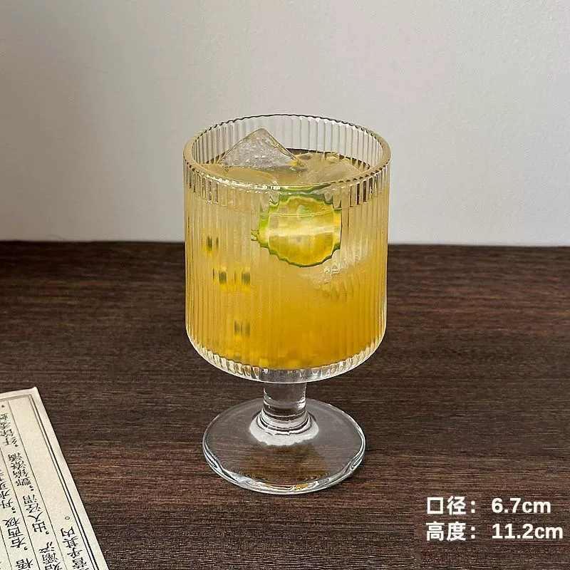 Retro mixed wineglass, glass