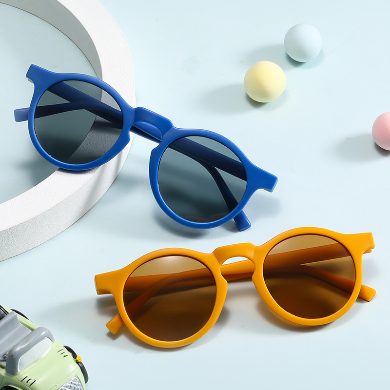 2022 New Fashion Children's Sanding Sunglasses, Instagram Baby Street Style Sunglasses, Trendy Cute Kids Sunglasses