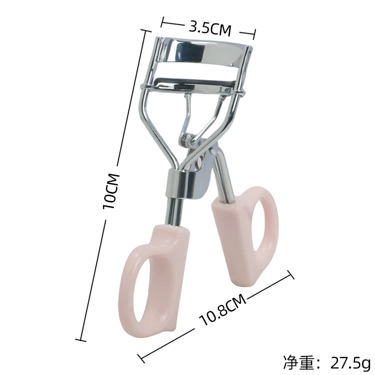 Handheld Eyelash Curler, Plastic Grip, For False Lashes, Compact 5.5 cm