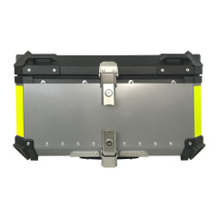 メーカー直販 65L アルミ合金製 防水 バックボックス クイックリリース 収納ボックス ラゲッジボックス バイク用テールボックス