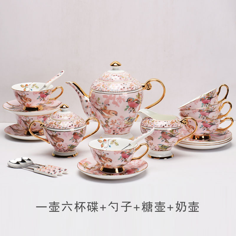 Exquisito hueso China taza de café y platillo de alta gama británica juego de té de la tarde traje de inauguración de la casa novias mano caja de regalo