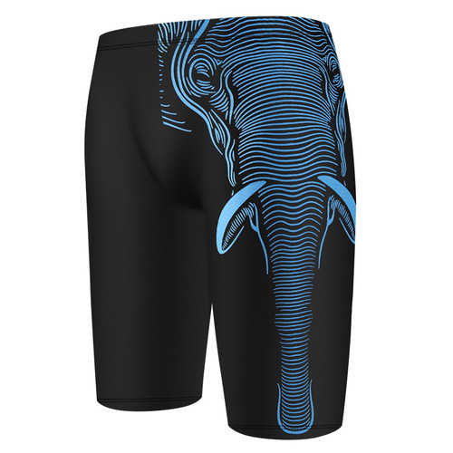 Men's swimming trunks new style fashionable quick-drying five-quarter pants comfortable large size loose plus fat plus size anti-embarrassment boxer briefs