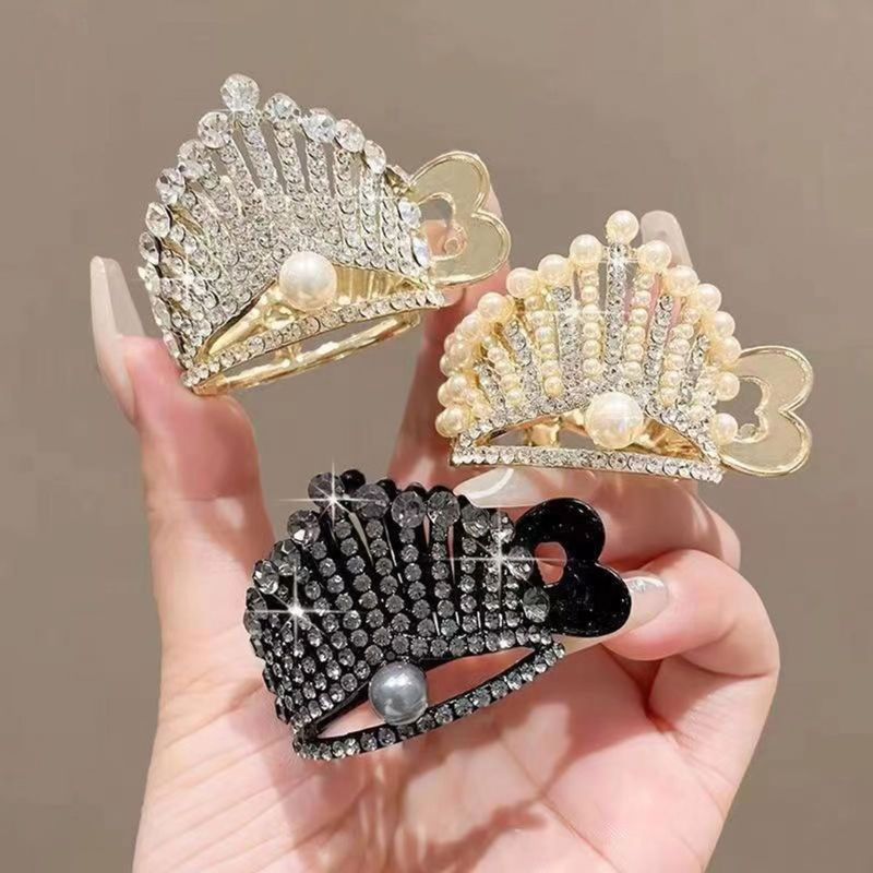 Ponytail clip Metal Grip fixed Hairpin Sparkling Grip Autumn and winter Shark Clamp Headdress Card issuance