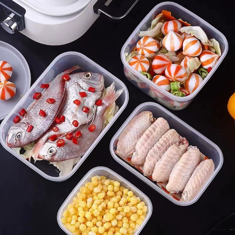 Microwaveable food storage box set, airtight refrigerator-safe containers with lids, stackable
