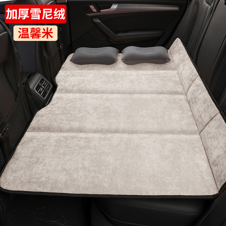 Car Rear Seat Sleeping Pad, Foldable Car Travel Bed, Suv Back Seat Sleeping Tool for Kids in the Car