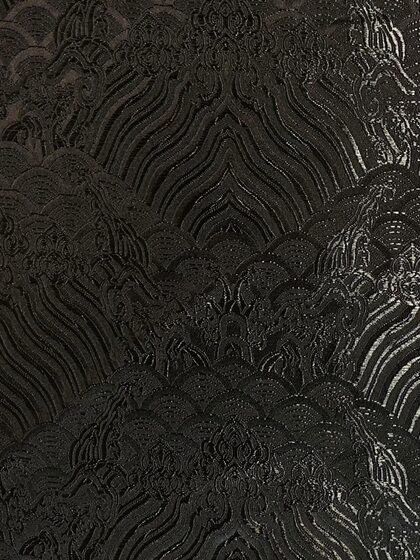Wave Pattern Woven Brocade Satin Nylon Fabric High Density Silk Fabric Cheongsam Rosewood Sofa Cushion Cloth