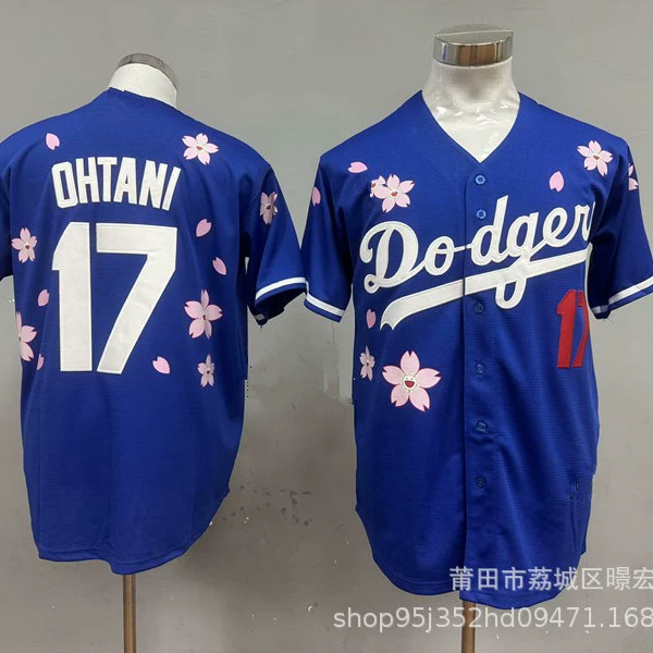Новый бейсбольный костюм, вышивка "Los Angeles Dodgers" (сакура), лига бейсбола