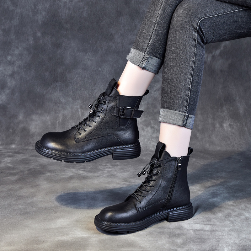 (Mới) Mã K2645 Giá 1520K: Giày Boot Martin Nữ Wetdna Hàng Mùa Xuân Thu Đông Phong Cách Hàn Quốc Dày Ấm Giày Dép Nữ Chất Liệu Vải Bông G04 Sản Phẩm Mới, (Miễn Phí Vận Chuyển Toàn Quốc).