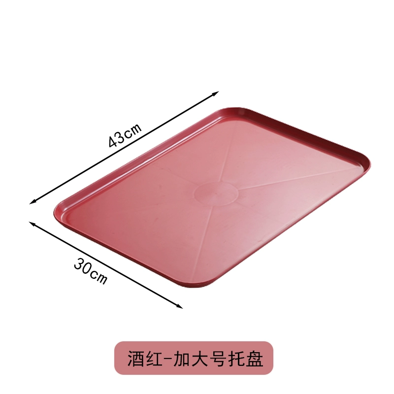 Scandinavian rectangular big plastic tea cup for home use with glass, fruit dinner plate for commercial use