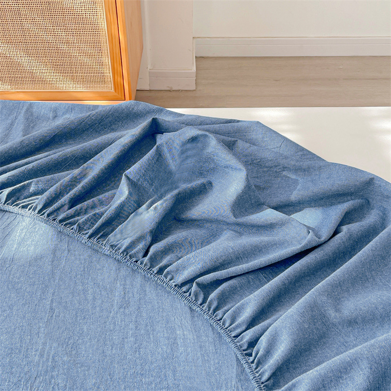 2024 nueva clase A de algodón teñido en hilo de algodón lavado funda de almohada para estudiantes