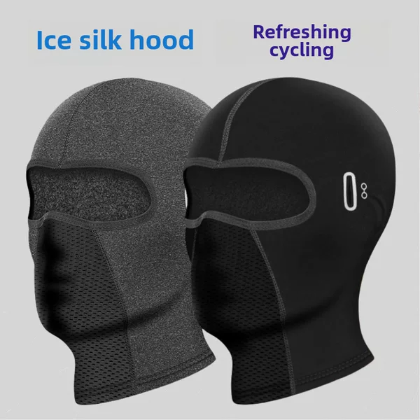 Cross-Border Ice Silk Hood Hat for Men and Women Spring and Summer Riding Sun Protection Summer Anti-Sweat Wind Motorcycle Motorcycle Helmet Mask