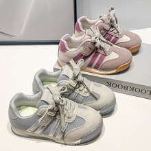 女童低帮网面透气板鞋魔术贴防滑休闲鞋中大童儿童单鞋潮春秋时尚