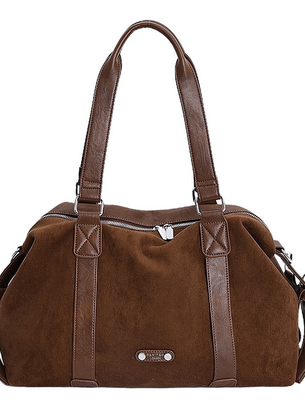 Otoño y invierno de alta popularidad de gran capacidad bolso de mano para mujeres 2025 nuevo estilo de moda de seda de viaje mochila de hombro